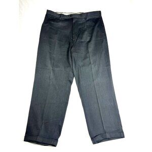 Nat Nast Hawaiian Pants Silk Cotton Gray Flat Front Aloha Men's 40X28 Nice